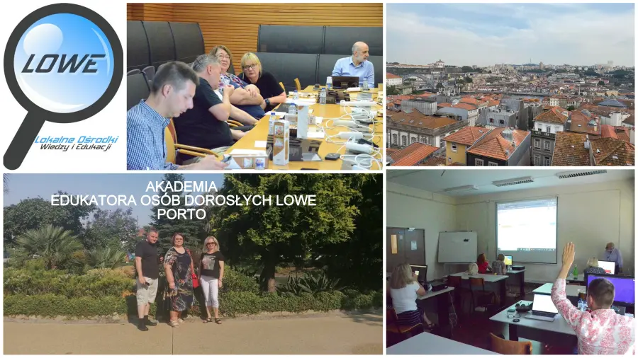 Kolaż zdjęć z wyjazdu do Porto