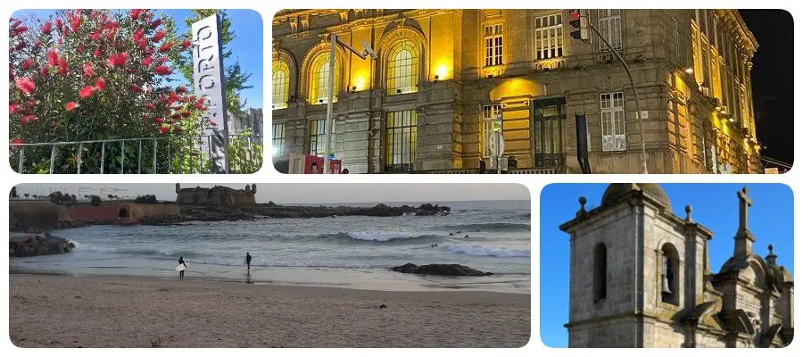 Kolaż zdjęć z drugiego wyjazdu do Porto