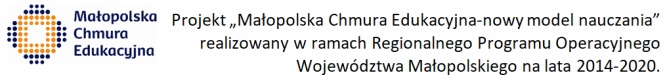 Logotyp projektu Małopolska Chmura Edukacyjna