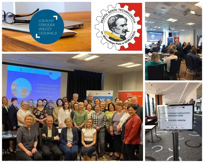 Kolaż zdjęć z Forum podsumowującego projekt LOWE