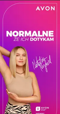 Plakat reklamowy akcji AVON kontra rak piersi 