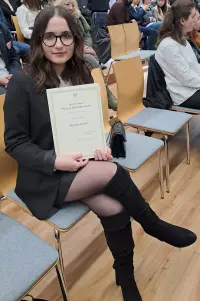 Szkolna stypendystka na Gali Stypendia Prezesa Rady Ministrów